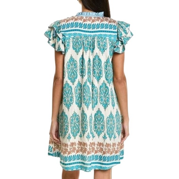 Maison Maar Flutter Sleeve Shift Mini Dress - Picture 2 of 12